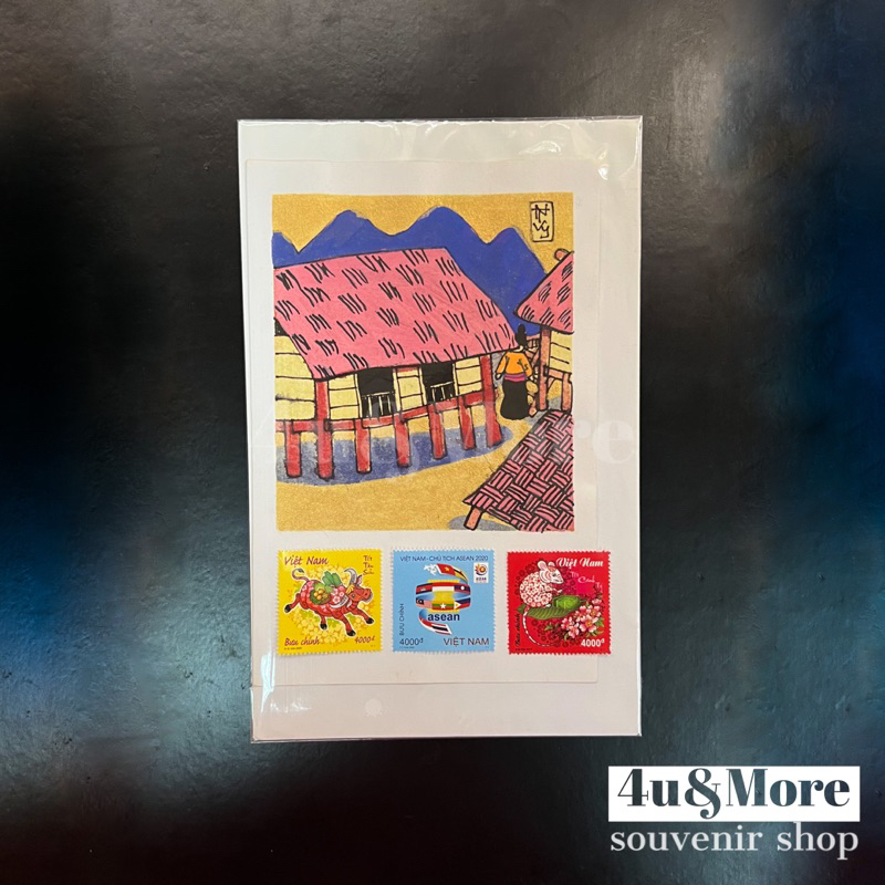 Tem thư Bưu Chính Việt Nam gửi thư từ mệnh giá 12k, 15k gửi bưu thiếp, sưu tầm