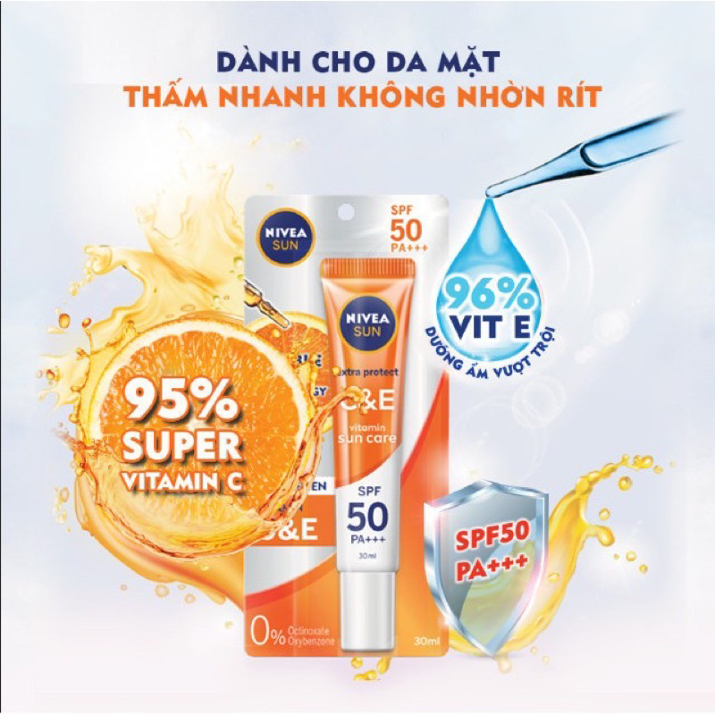 Kem Chống Nắng Nivea Himalayan Salt Acne Oil Control Dưỡng Da Kiểm Soát Nhờn SPF50+ PA+++ 40ml
