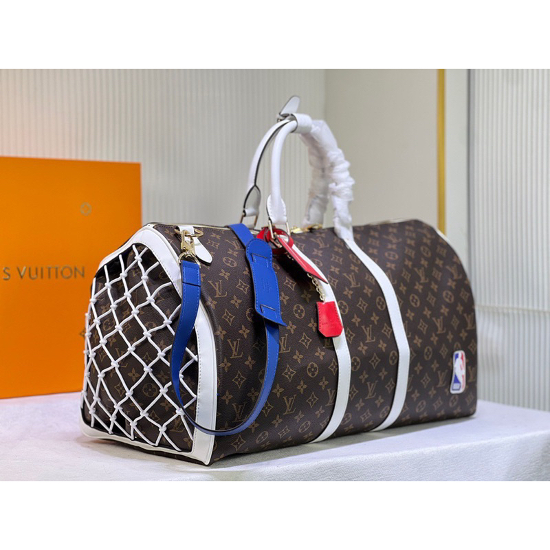 - Túi Du Lịch L.V x NBA Keepall 55 Monograms Cao Cấp - Túi Trống L.V x NBA