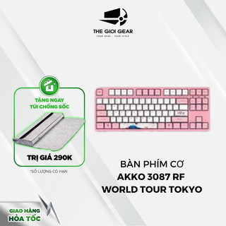 Bàn phím cơ không dây akko 3087 rf world tour tokyo