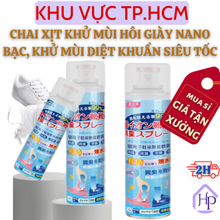 [Sỉ Siêu Rẻ] Bình xịt khử mùi giày dép công nghệ Nano bạc 260ml, chai xịt khử mùi giày Nhật Bản đánh bay mùi khó chịu