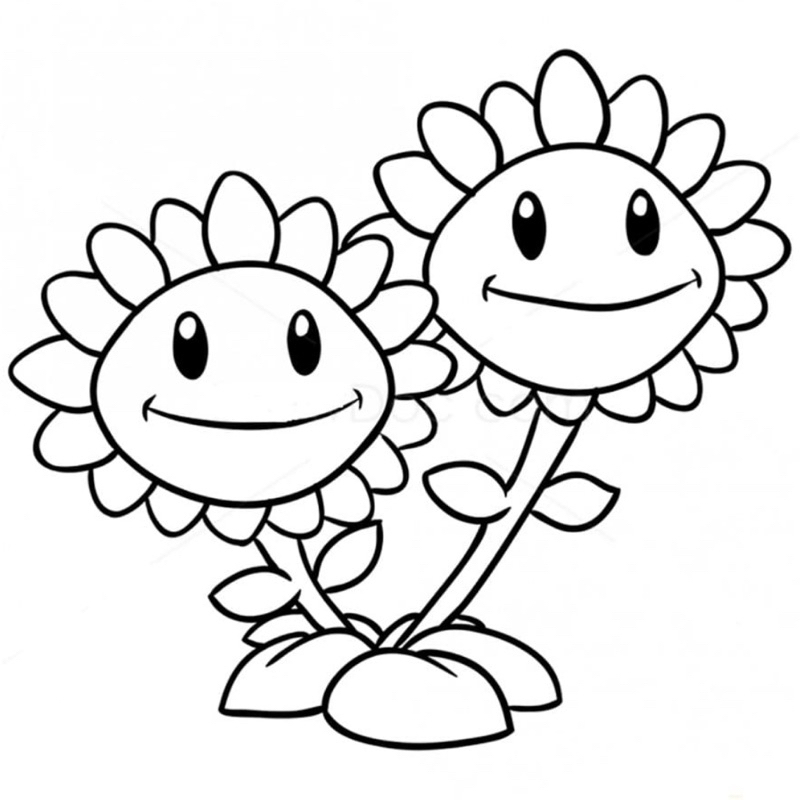 Zombies vs. Plants - Set 10 Tờ Tranh Tô Màu A4 A5 Dành Cho Màu Sáp, Màu Chì - TRANH TÔ MÀU COLOR LAND