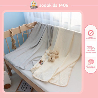 Chăn lưới sợi tre phong cách Hàn Quốc phù hợp 4 mùa kích thước 100x120cm