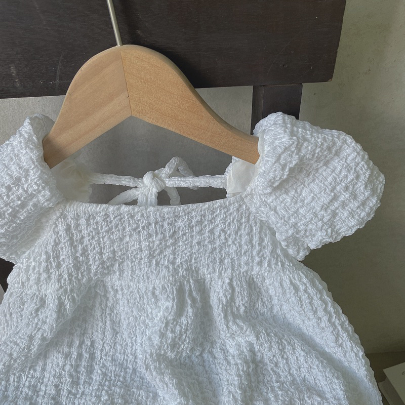 Body suit thun nhún thắt nơ xinh cho bé Tiệm Su Kids