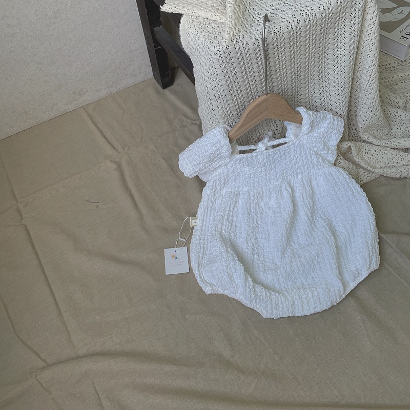 Body suit thun nhún thắt nơ xinh cho bé Tiệm Su Kids