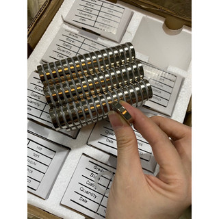 (N42)Nam châm đất hiếm lực hút siêu mạnh 25x5mm Nam châm trắng