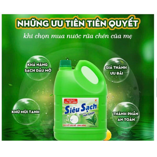 Nước Rửa Chén Siêu Sạch 3,6kg