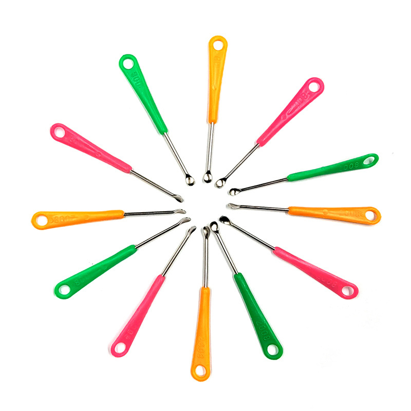 Dụng cụ lấy ráy tai, que ngoáy tai bằng thép không rỉ có lỗ móc chìa khóa xe tiện lợi M9