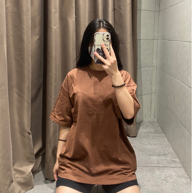 Áo Phông Trơn Tay Lỡ Form Rộng Unisex , Chất Cotton Khô