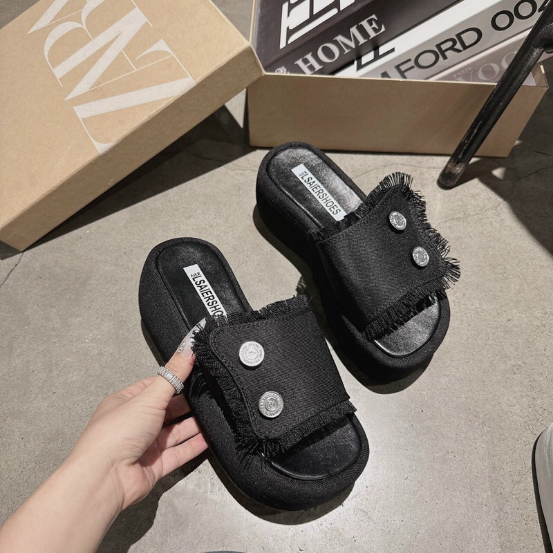 Dép bảng zin nút siêu cute