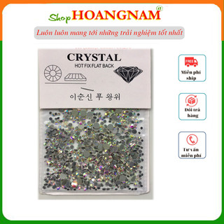 Túi 18 đá chân keo đá nail mix size siêu sáng 1200 viên trang trí móng shop hoangnamnail