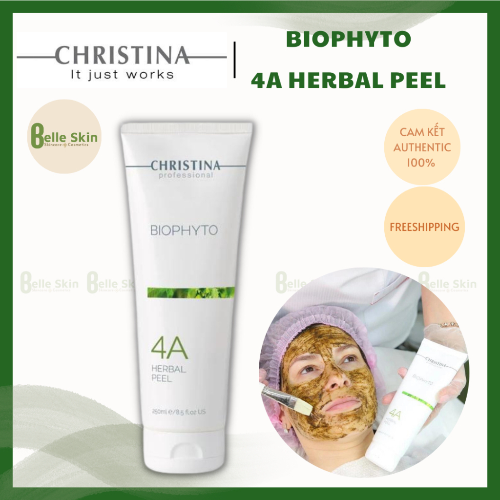 (HÀNG CTY- CHIẾT) Mặt nạ thải độc thu nhỏ lỗ chân lông Christina Biophyto 4A Herbal Peel