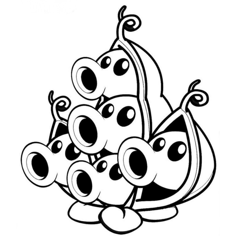 Zombies vs. Plants - Set 10 Tờ Tranh Tô Màu A4 A5 Dành Cho Màu Sáp, Màu Chì - TRANH TÔ MÀU COLOR LAND