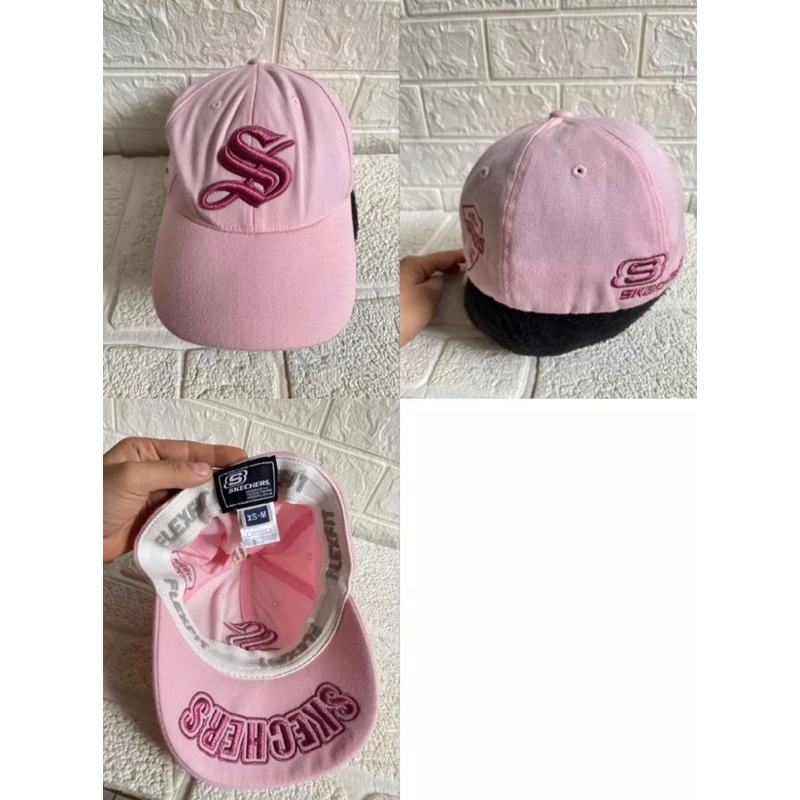 Pass mũ lưỡi trai hồng siu xinh siu hình thêu