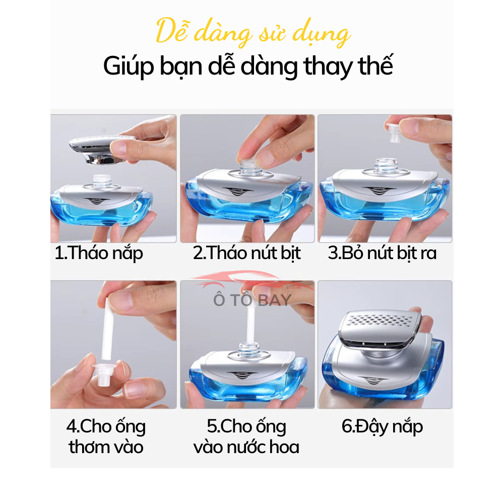 Nước hoa ô tô cao cấp hương thơm tự nhiên , Tinh dầu thơm xe hơi khử mùi kháng khuẩn sang trọng NH04