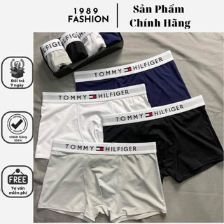 Quần sịp nam Tômy hàng cao cấp kiểu dáng boxer đẹp cạp trắng, quần lót nam đùi cotton mềm mại co dãn thoải mái