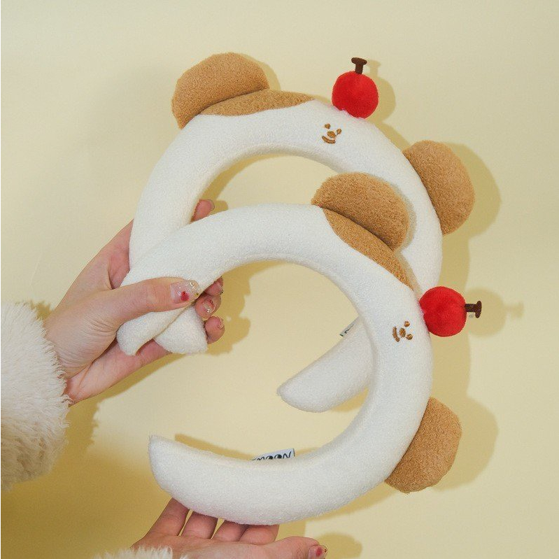 Băng đô, cài tóc 3D nhân vật hoạt hình gấu cài táo