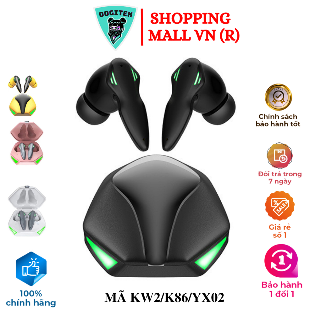 Tai nghe gaming bluetooth S520 Tai nghe không dây gaming âm trầm kèm chế độ kép nhạc và game ( Bản quốc tế)