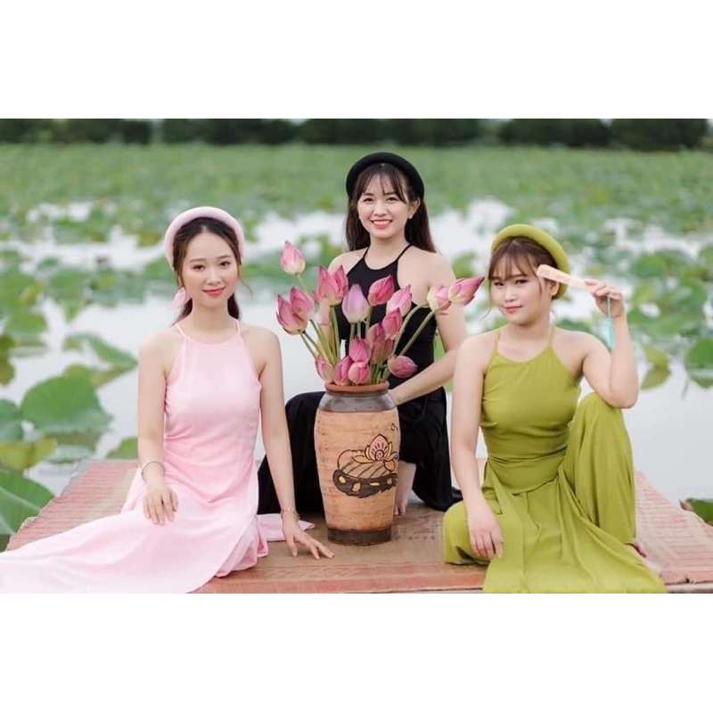 Set yếm đụp chụp sen