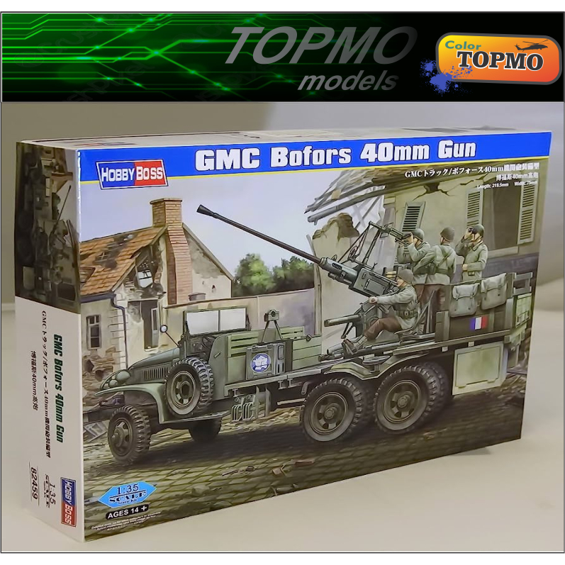 1/35 Mô Hình Xe Phòng Không GMC Truck w/Bofors 40mm Machinegun