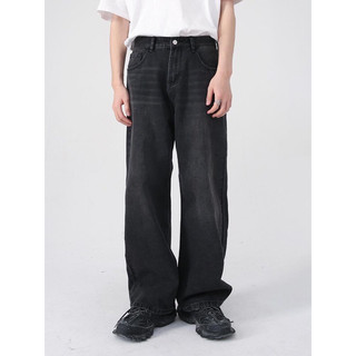 Quần baggy xám ống rộng
