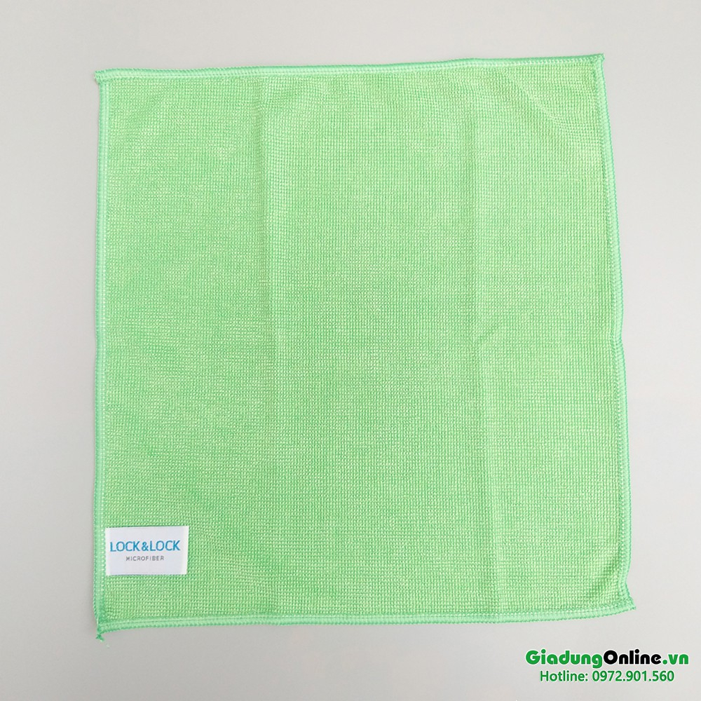Khăn Lau Chuyên Dụng Microfiber Lock&Lock WEL027G 30 x 32 mm - Hàng chính hãng