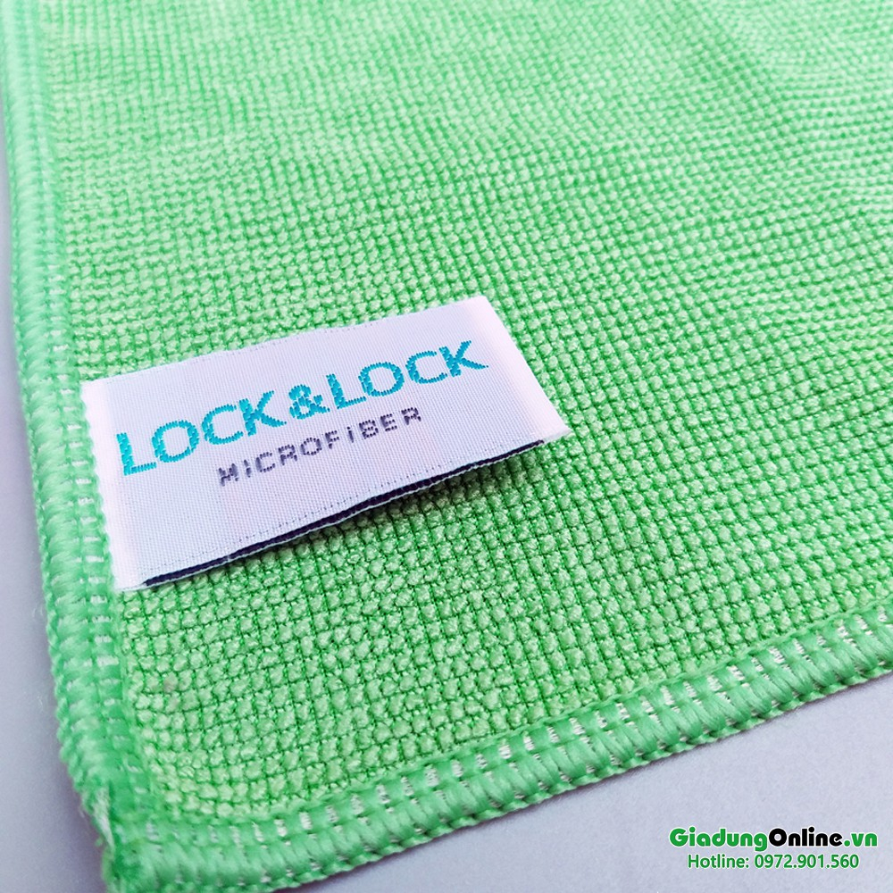 Khăn Lau Chuyên Dụng Microfiber Lock&Lock WEL027G 30 x 32 mm - Hàng chính hãng