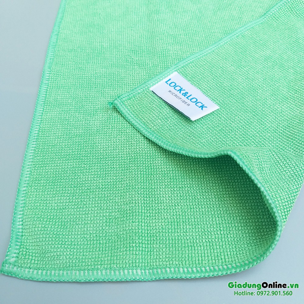 Khăn Lau Chuyên Dụng Microfiber Lock&Lock WEL027G 30 x 32 mm - Hàng chính hãng