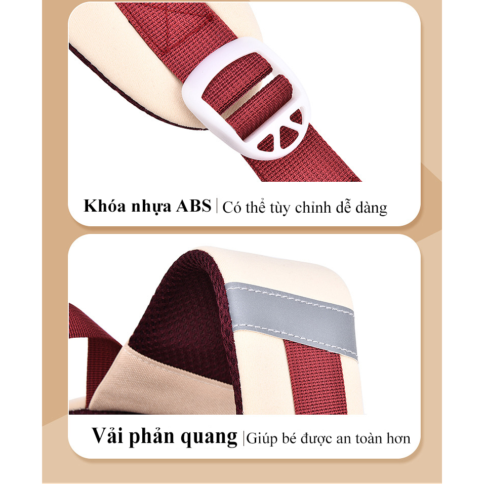Balo mẫu giáo bé trai VINBAG hình mặt cười ngộ nghĩnh - cặp mẫu giáo 2023 siêu nhẹ, chống nước mã MG02