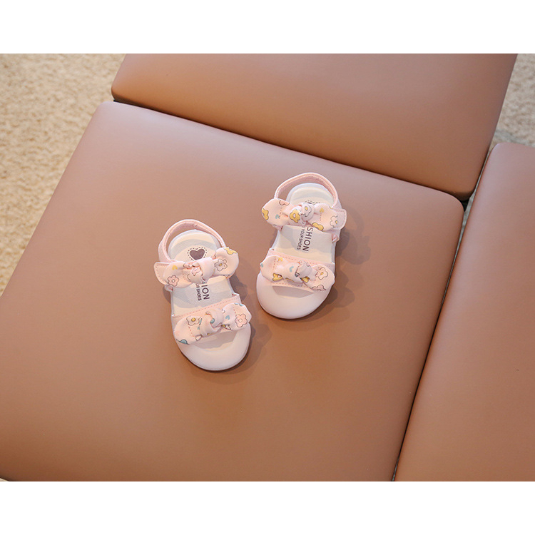 Sandal Dép Bé Gái Nơ Thắt Phong Cách Thời Trang Cho Bé