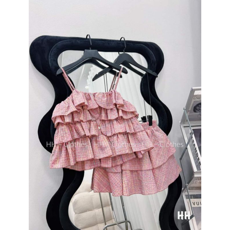 Sét váy thiết kế 2 dây tầng 13-36kg