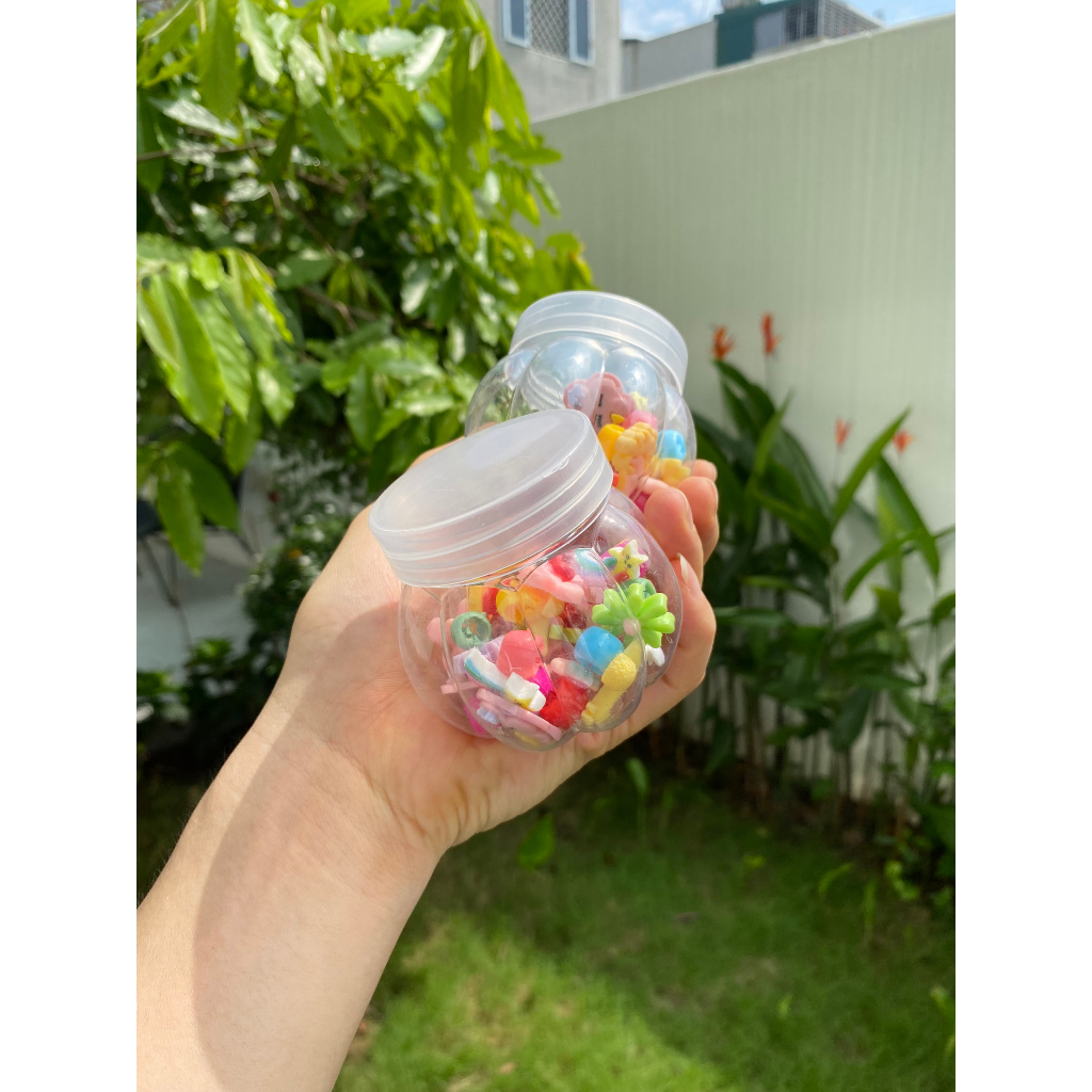 Set 20 kẹp tóc mini kiểu bông hoa dễ thương cho bé gái kèm hộp
