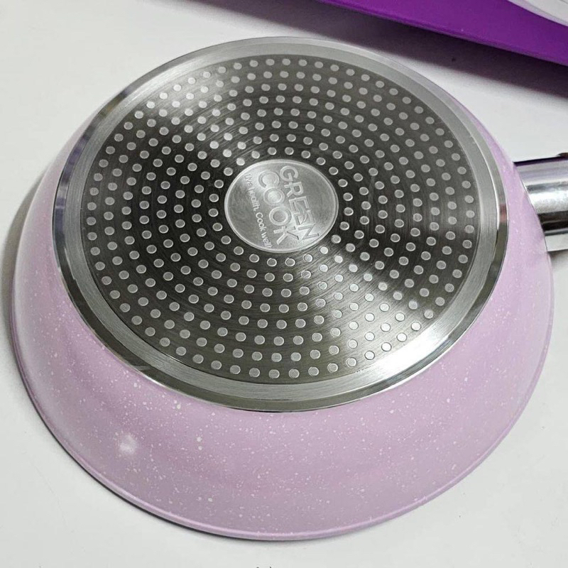 Chảo vân đá màu Green Cook 26cm