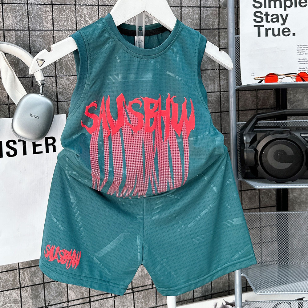 Bộ sát nách, sét cộc bé trai bé gái vải thông hơi siêu mát SAVS