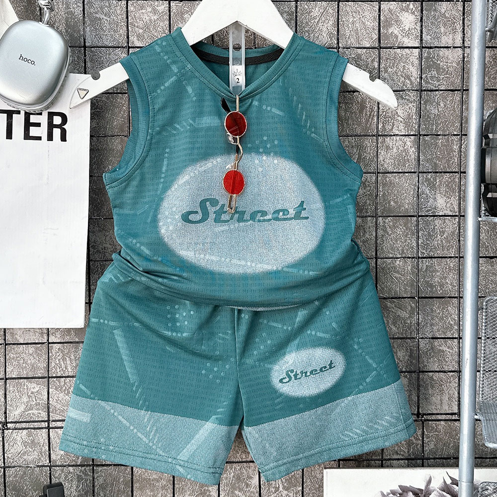 Bộ sát nách, sét cộc bé trai bé gái vải thông hơi siêu mát Stree