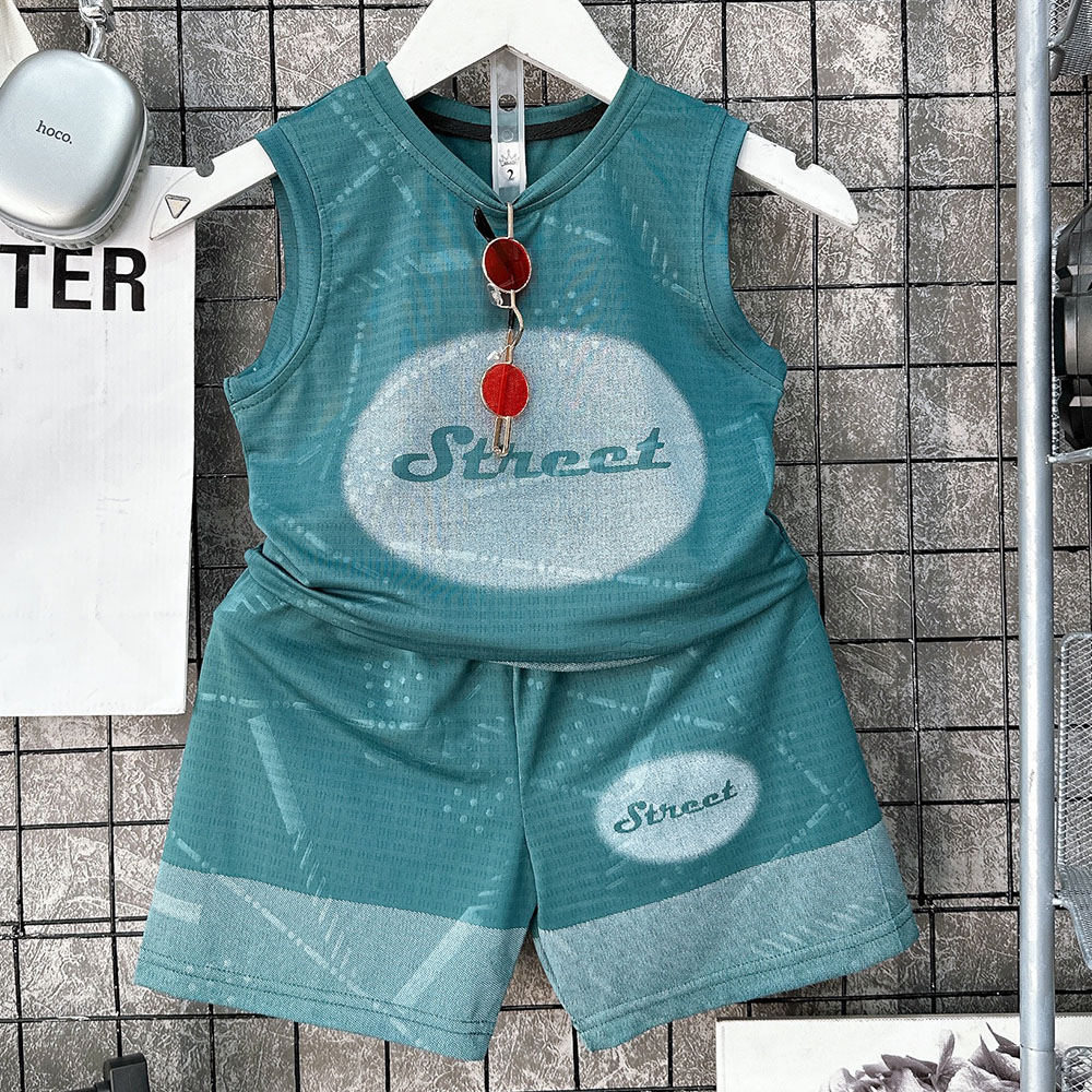 Bộ sát nách, sét cộc bé trai bé gái vải thông hơi siêu mát Stree