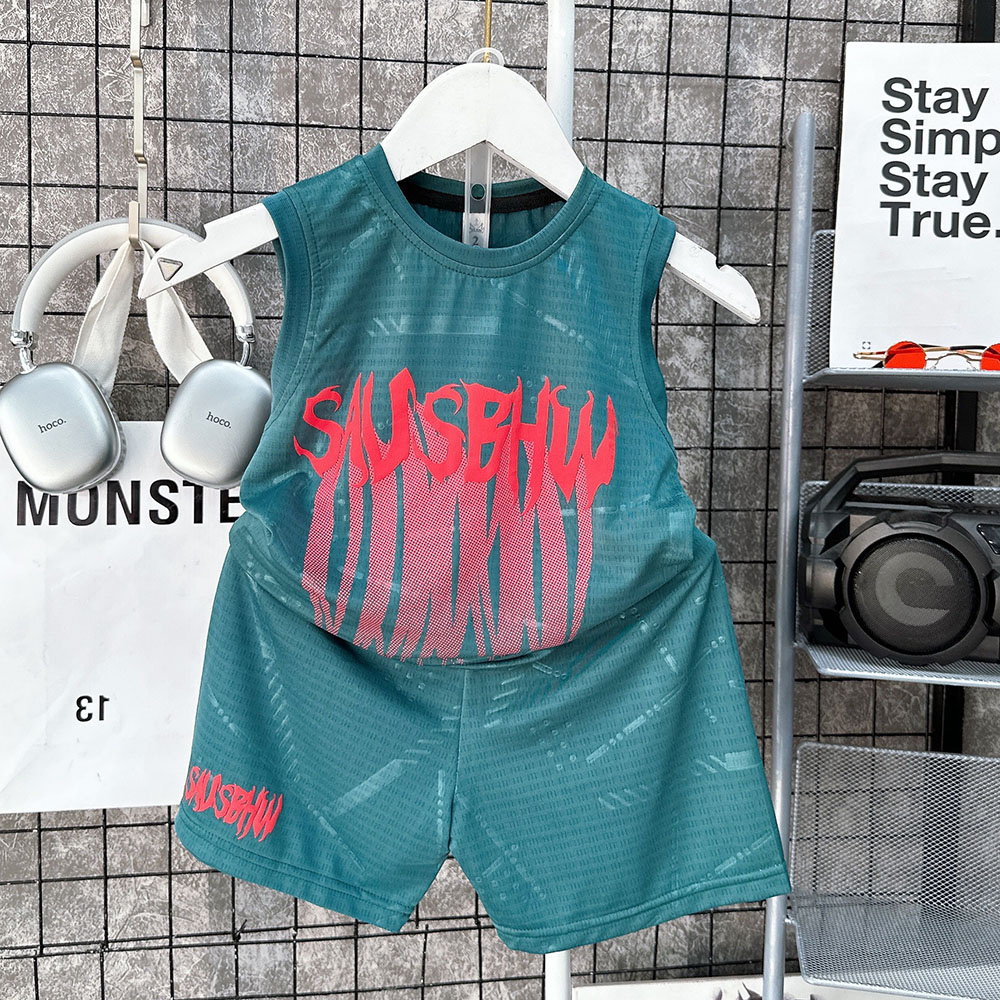 Bộ sát nách, sét cộc bé trai bé gái vải thông hơi siêu mát SAVS