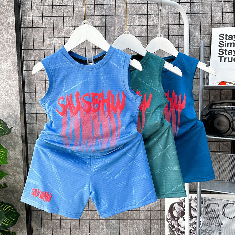 Bộ sát nách, sét cộc bé trai bé gái vải thông hơi siêu mát SAVS