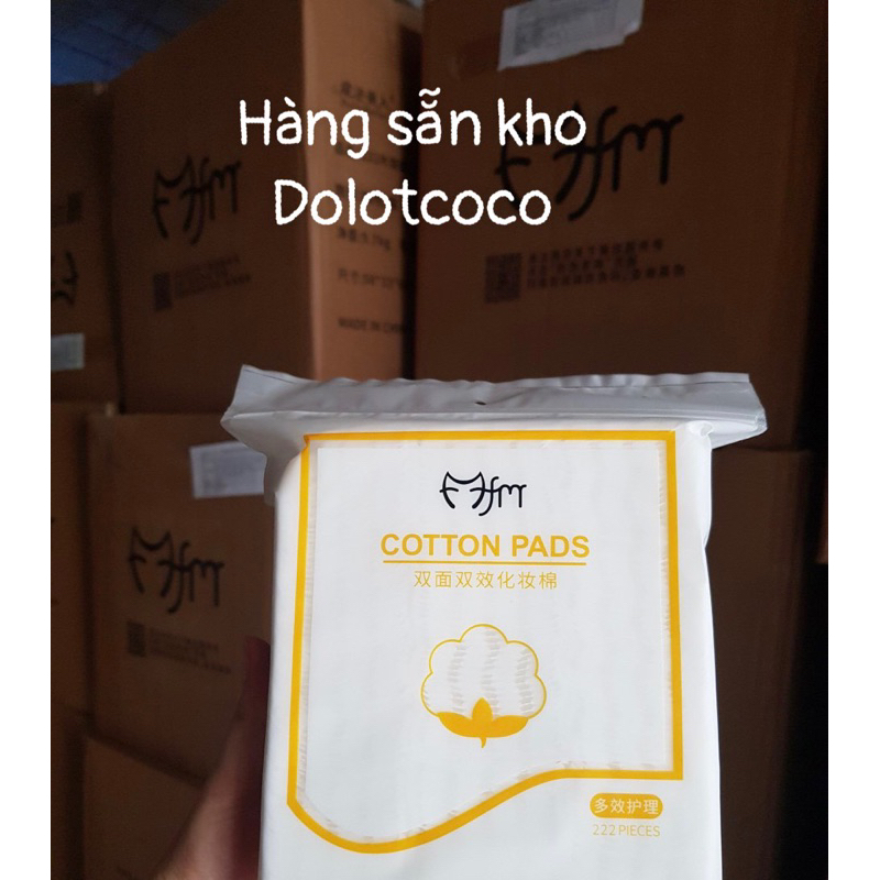 222 miếng Bông tẩy trang  Cotton Hai Mặt hàng loại 1