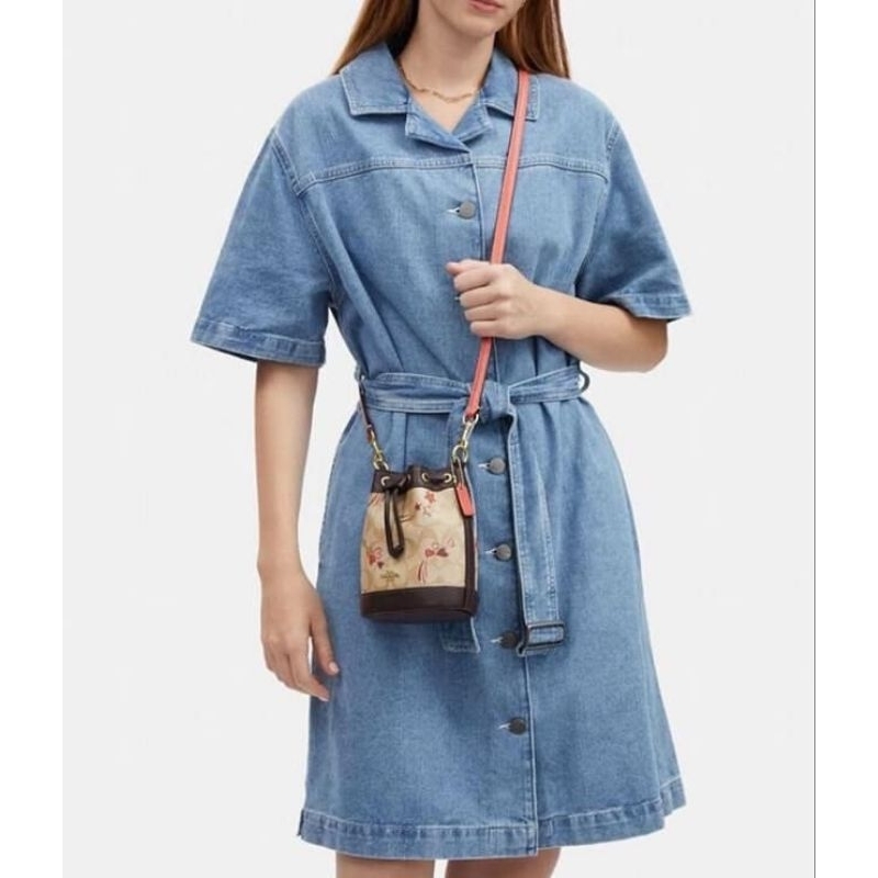 TÚI COACH Mini Dempsey Bucket CK524