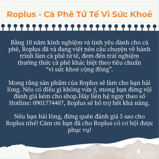 Cà phê Robusta phin giấy Roplus Coffee 10túi x 20g