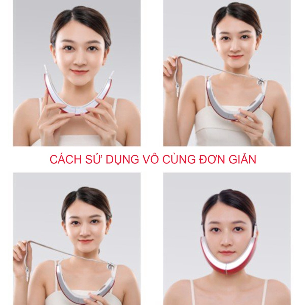 Máy Nâng Cơ Mặt Xóa Nọng Cằm H1031, 4 Chức Năng Hoạt Động, Trẻ Hóa Và Tạo Hình Vline Cho Khuôn Mặt