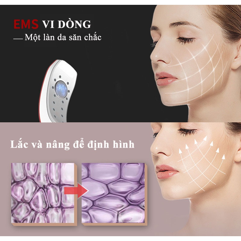 Máy Nâng Cơ Mặt Xóa Nọng Cằm H1031, 4 Chức Năng Hoạt Động, Trẻ Hóa Và Tạo Hình Vline Cho Khuôn Mặt
