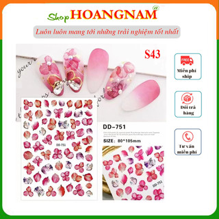 Sticker S43 trang trí móng làm nail mi spa shop nghi thảo