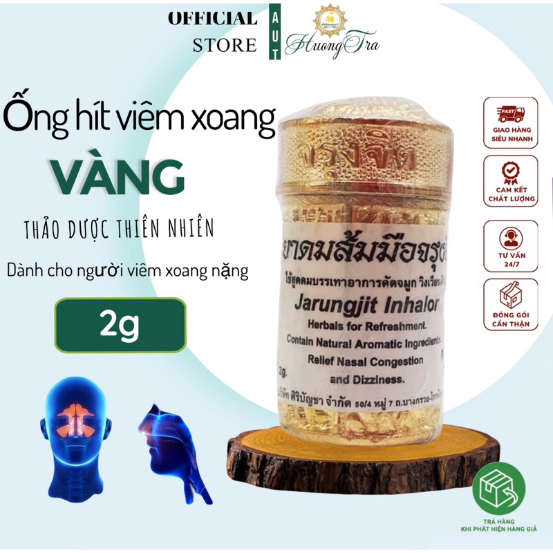 [Dành viêm xoang lâu năm- Loại 1] Ống Hít Thông Mũi Jarungjit Inhalor 2g