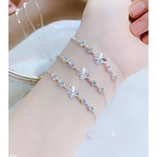 Lắc tay bạc cỏ bốn lá sợi mảnh, bạc ta, Tiệm bạc Mê Ly cam kết bạc chuẩn