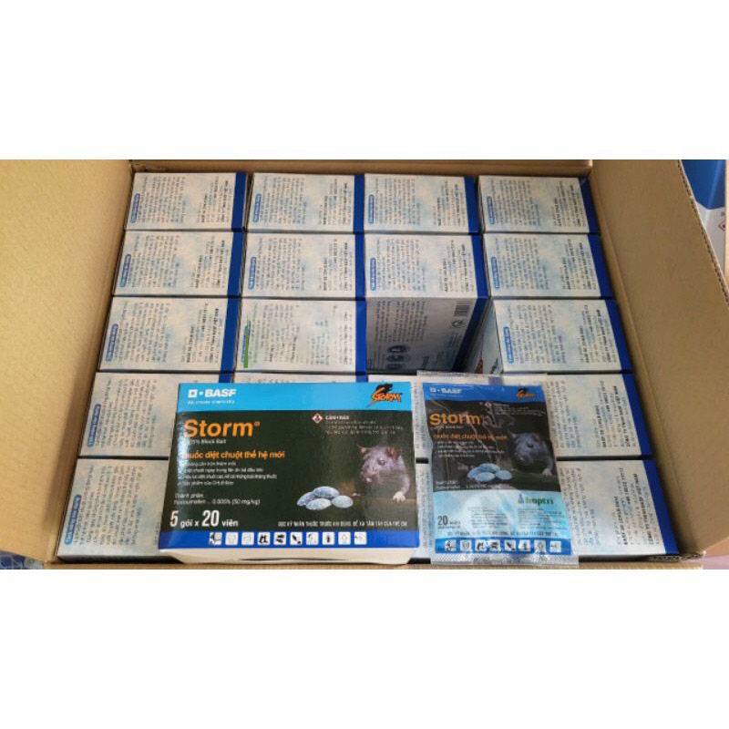 Thuốc Diệt Chuột Storm gói 20 viên EVA02 VietAu