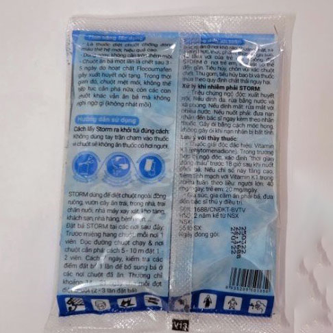 Thuốc Diệt Chuột Storm gói 20 viên EVA02 VietAu