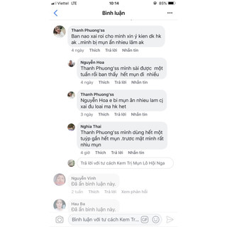 Kem Mụn thái lan 5 món