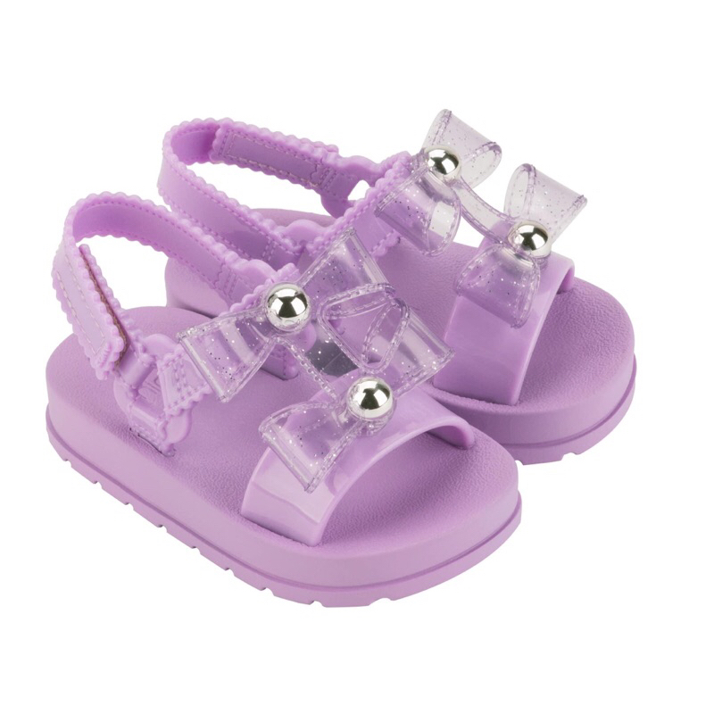 Sandal Zaxy nơ kép tím